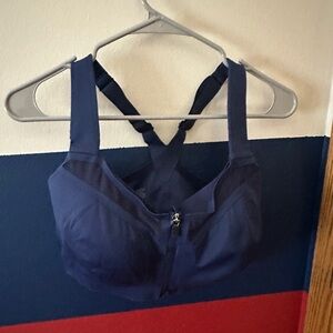 Knock-Out Front Close Sports Bra - Navy - 38DDD